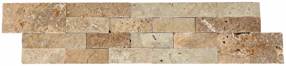 Mix Panel de piedra split face 6 × 24, Un panel