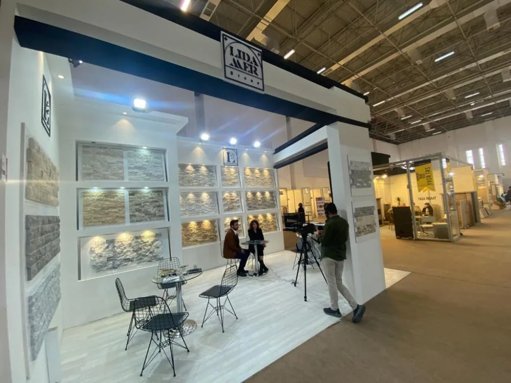 Lidamer Stone stand at Marble İzmir natural stone fair (1)