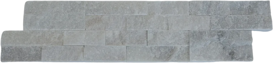 Glacier White Split face ledger panel 6 × 24, one panel