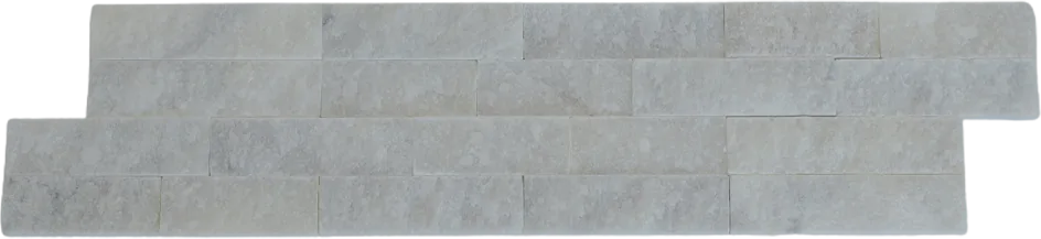 White Pearl Split face ledger panel 6 × 24, one panel